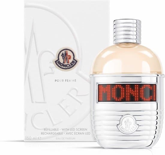 Moncler Pour Femme - LED Screen + Refillable - 150 ml Eau de Parfum - Damesgeur
