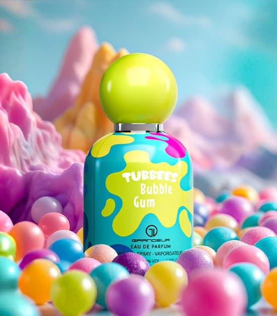 GRANDEUR Kinderparfum BUBBLE GUM, 50ml, Eau De Parfum, - Speelse Geuren voor Kinderen! . Perfect als speelgoed of cadeau! Bestel nu en verras je kind!, communie
