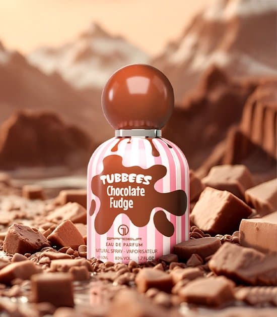 GRANDEUR Kinder Parfum CHOCOLATE FUDGE, 50ml, EAU DE PARFUM - Speelse Geuren voor Kinderen! Ontdek deze kleurrijke parfumset met 6 kindvriendelijke geuren voor jongens en meisjes. Perfect als speelgoed of cadeau! Bestel nu en verras je kind! communie