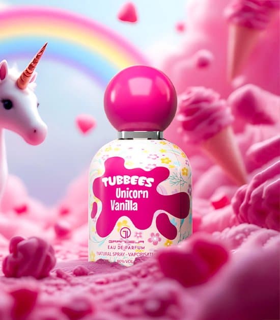 GRANDEUR Kinderparfum UNICORN VAILLA, 50ml, EAU DE PARFUM - Speelse Geuren voor Kinderen! Ontdek deze kleurrijke parfumset met 6 kindvriendelijke geuren voor jongens en meisjes. Perfect als speelgoed of cadeau! Bestel nu en verras je kind!, communie