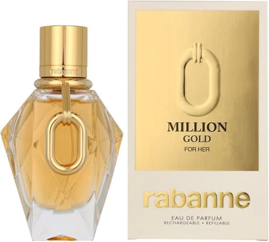 Rabanne Million Gold For Her - Bloemige eau de parfum voor dames - 50ml
